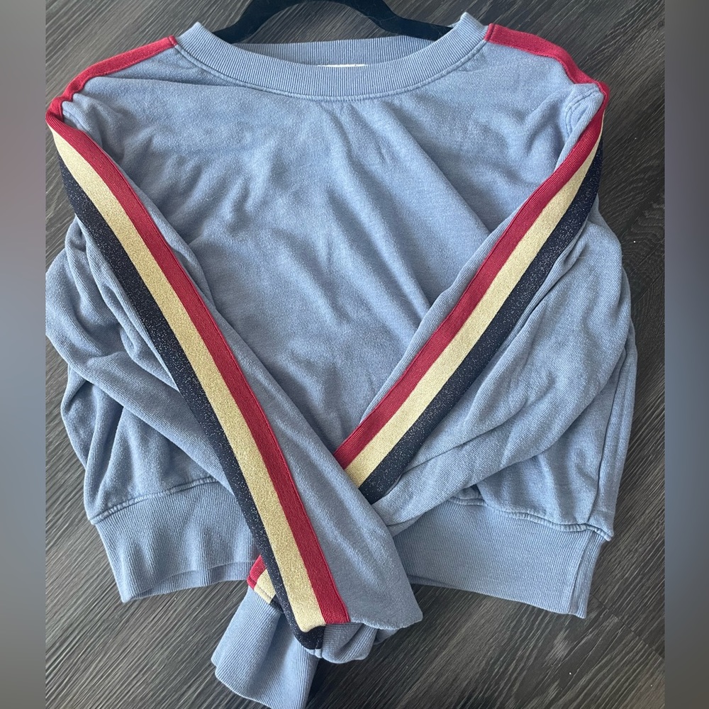 Spiritual Gangster Blue Long Sleeve w Sparkle Detailing